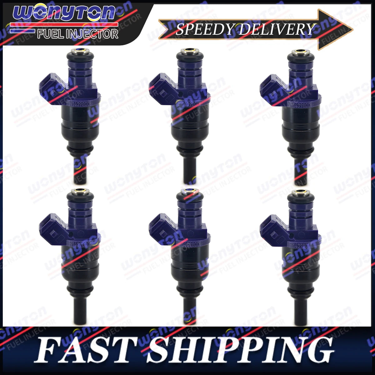 Set of 6 Fuel Injectors For Siemens 01-06 BMW 330CI 330I 530I X3 X5 3.0 1439800