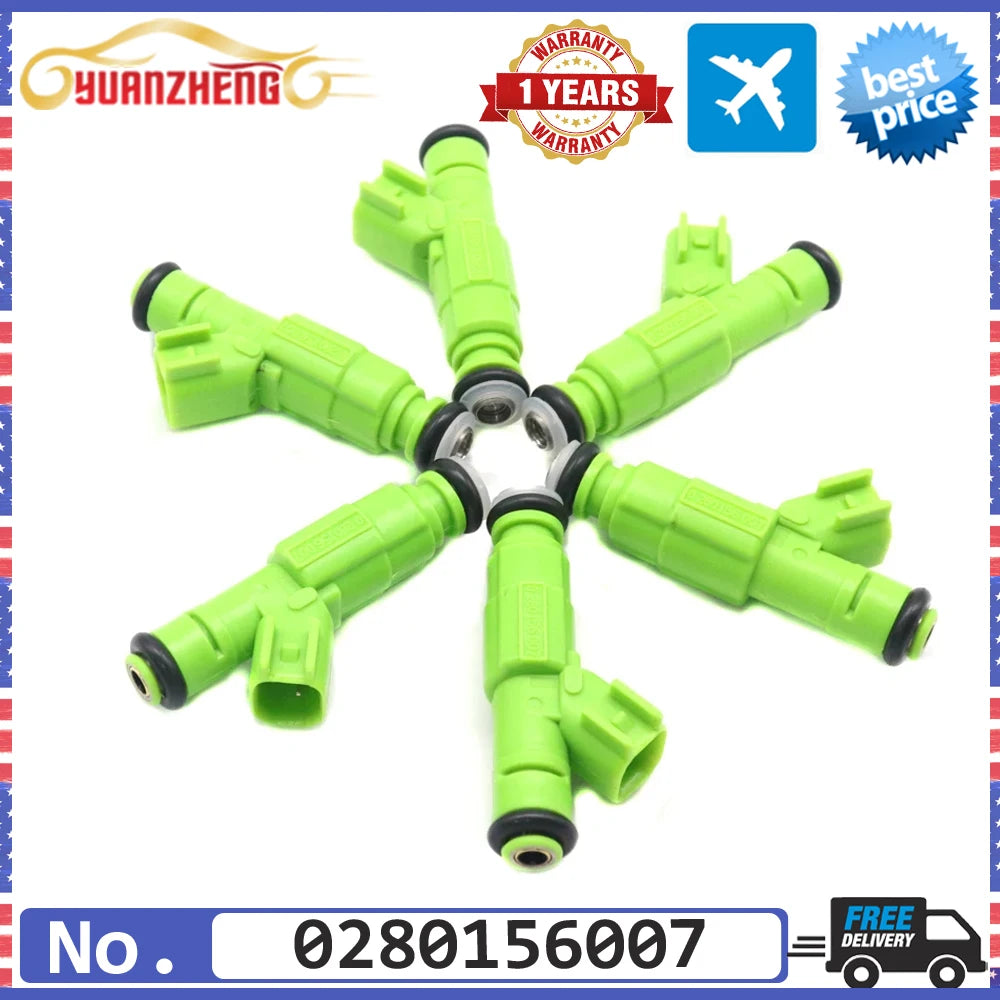 Car Fuel Injector Nozzle 0280156007 for Dodge Grand Caravan Chrysler Town & Country 2001-2007 Voyager 2001-2003 3.3L V6