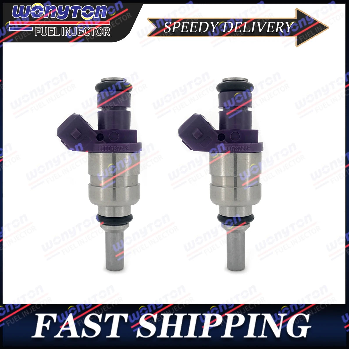 2Pcs New Fuel Injectors 0000787249 450CC Fit For Mercedes C230 2002 SLK230 2001-2004