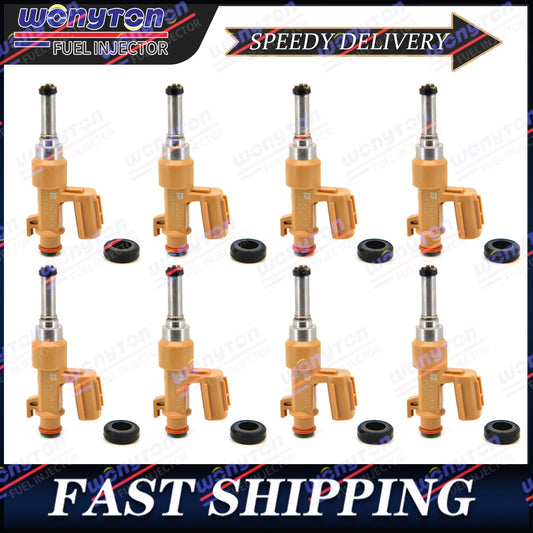 8Pcs Fuel Injectors 23250-0S020 For Toyota Sequoia Tundra Land Cruiser Lexus 2008-2013