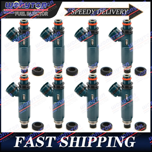 8x FUEL INJECTORS Nozzle 2000 01 02 03 04 For Toyota Tundra 4.7L V8 23250-50040