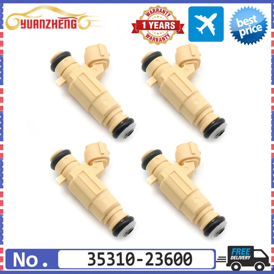 4pcs/lot 35310-23600 NEW Fuel Injector Nozzle For Hyundai Santa Fe Tucson Elantra Tiburon Kia Optima Rondor Soul Sportage 04-10