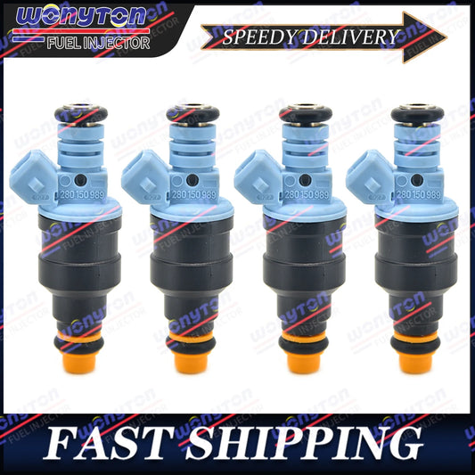 4pcs 0280150989 Fuel Injector Replacement for Volvo 940 2.3L I4 1992-1993