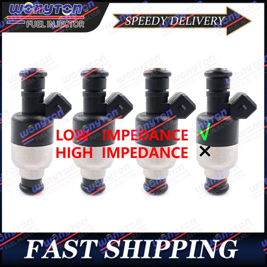 Wonyton Set of 4 Fuel Injectors 17086532 Compatible with Geo Storm Isuzu Buick SKYLARK 1.6L 1.8L 2.3L 5235236